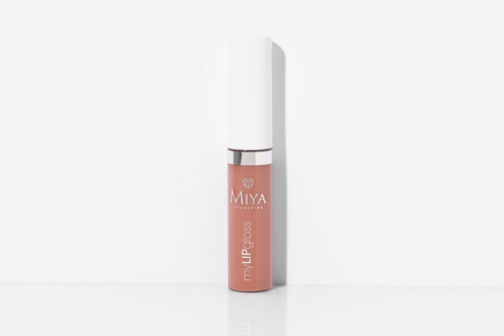 Natural hydrating lip gloss with oils, waxes and vitamins, Miya Pure Rose